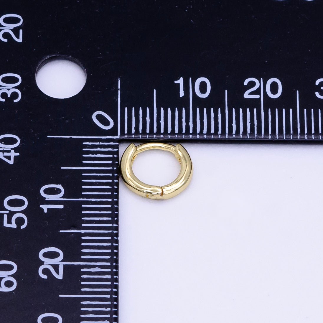 14K Gold Filled 10mm Minimalist Cartilage Huggie Earrings | AB1181