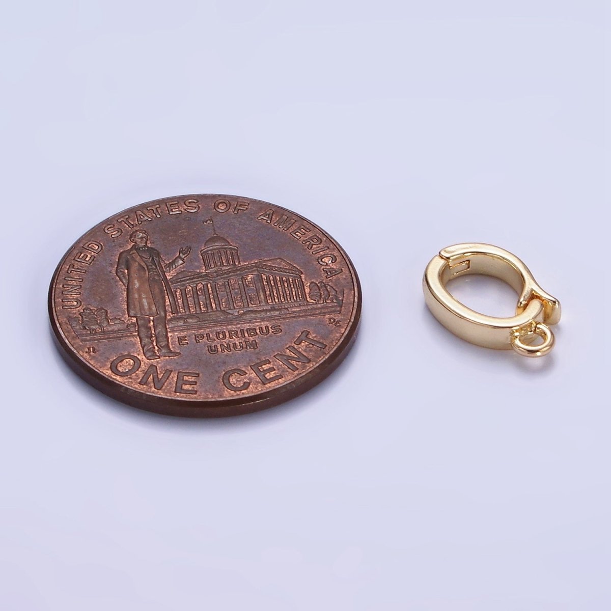 14K Gold Filled 10mm Snap Bail Latch Findings | L664