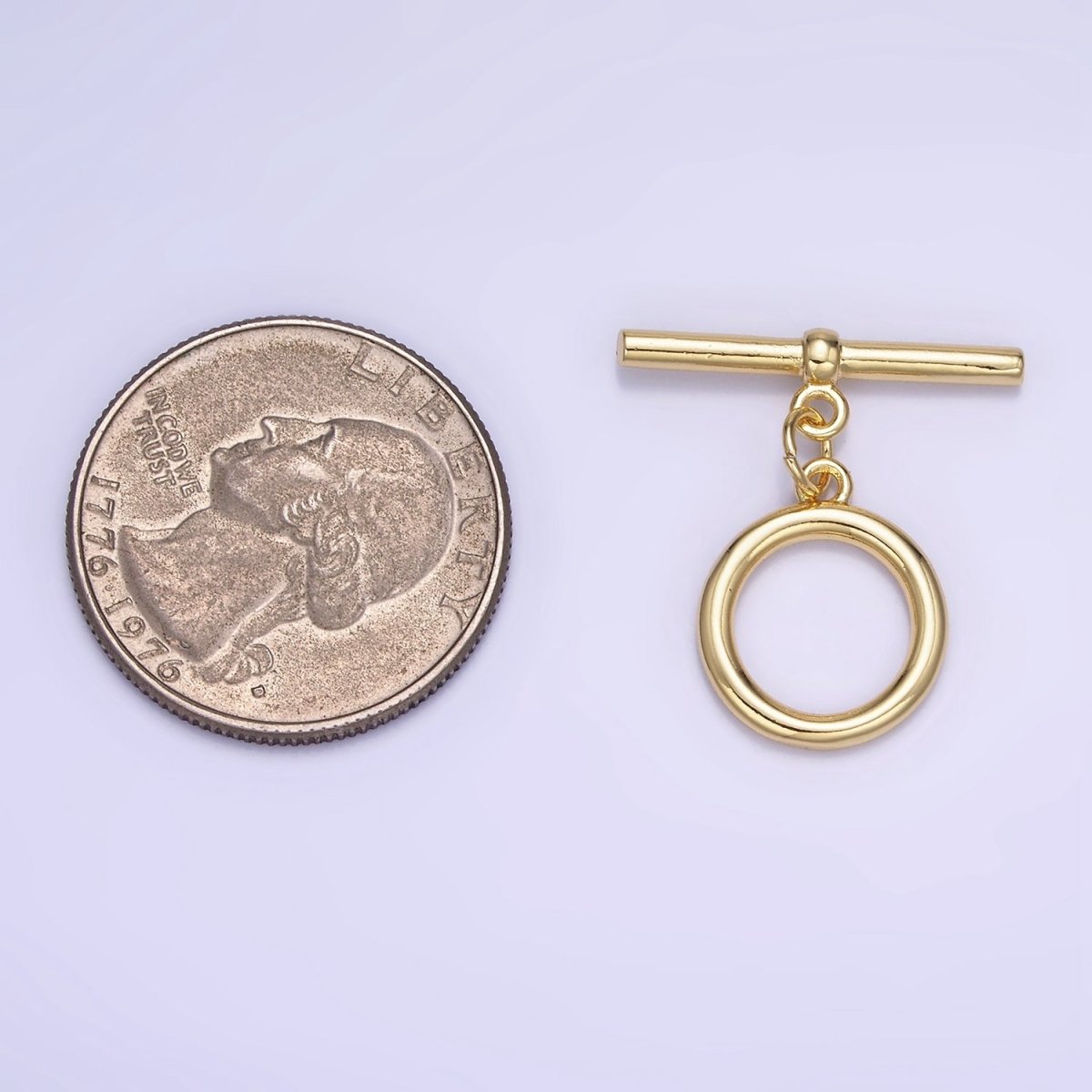 14K Gold Filled 22mm Toggle Clasps Minimalist Closure Findings | Z342