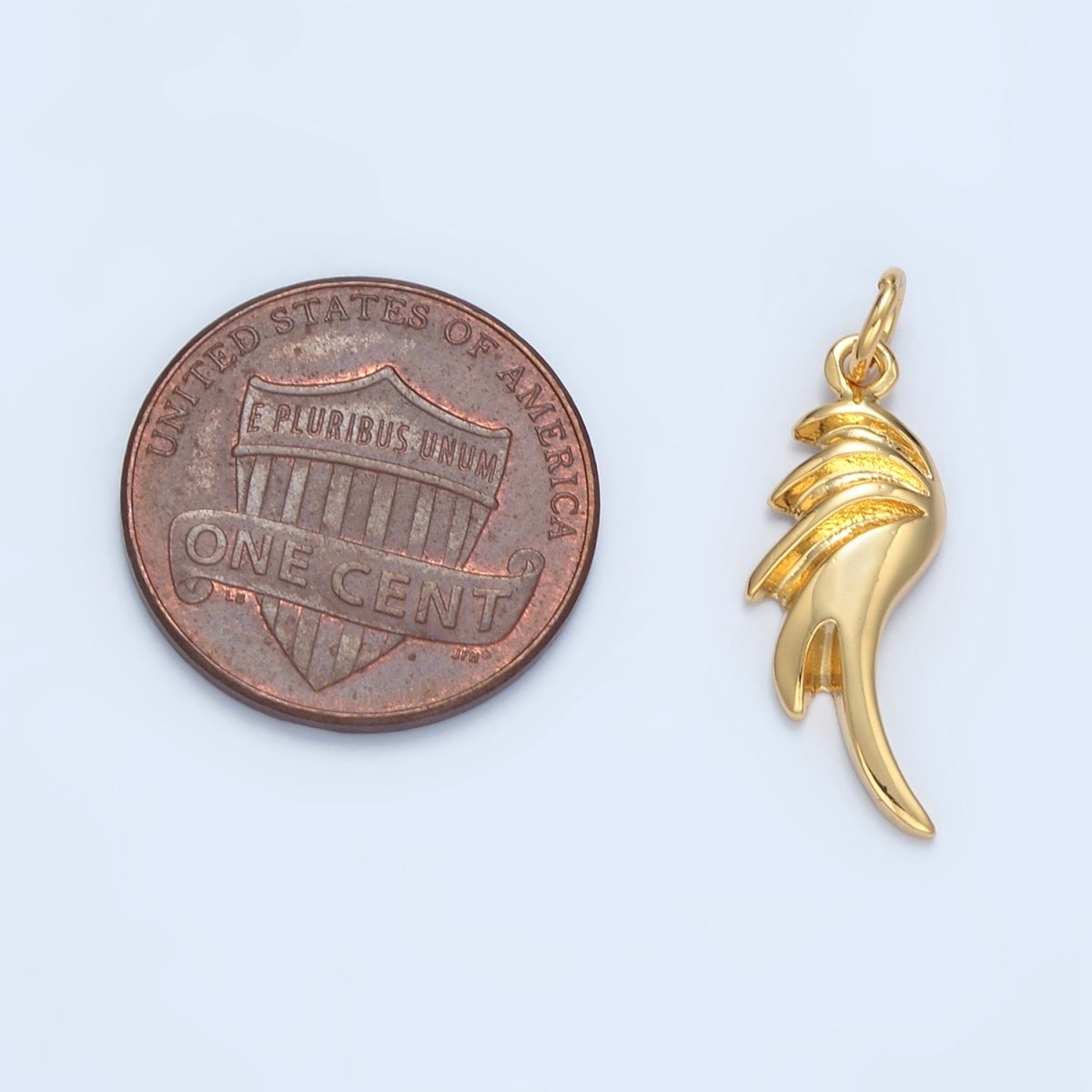 14K Gold Filled 25mm Edged Geometric Minimalist Add-On Charm | AC174
