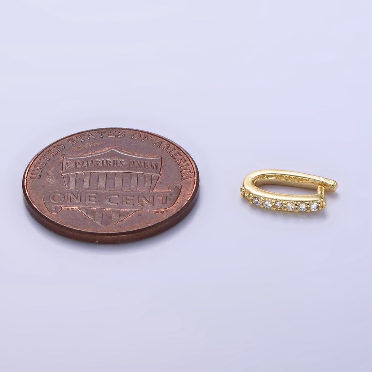 14K Gold Filled Micro Paved CZ Snap Bail Findings | Z766