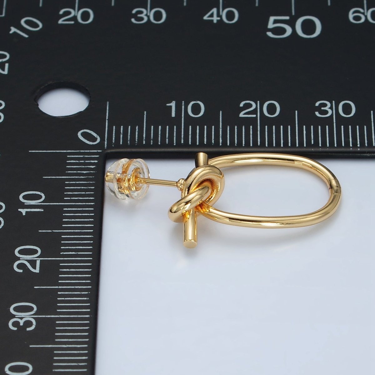 15x30mm 1 Pair of 14K Gold Filled Twist Hoop Tiny Hoop Earrings for Jewelry Making Supply Findings K-178
