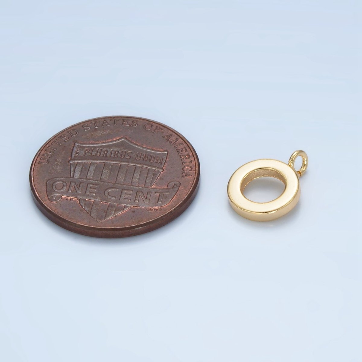 16K Gold Filled 11mm Minimalist Thin Rhondelle Open Loop Findings in Gold & Silver | Z856
