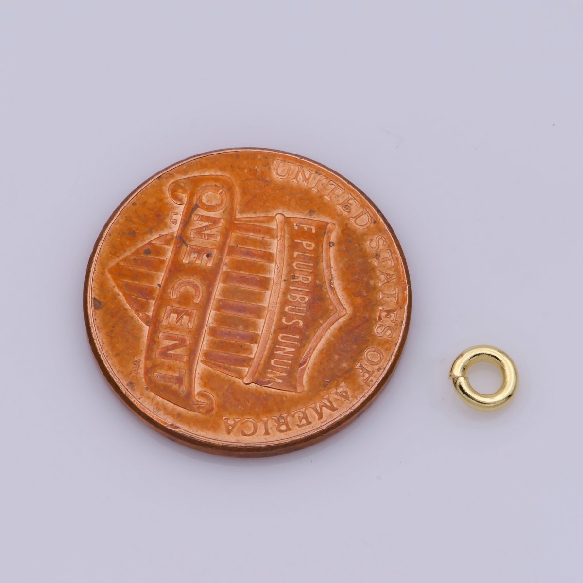 16K Gold Filled 8mmx0.8mm Jump Ring Findings Set For Jewelry Making | Z831