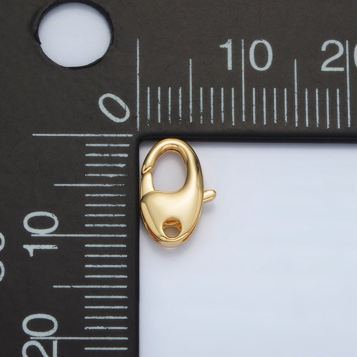 24K Gold Filled 10mm Oval Lobster Clasps Closure Findings | Z864