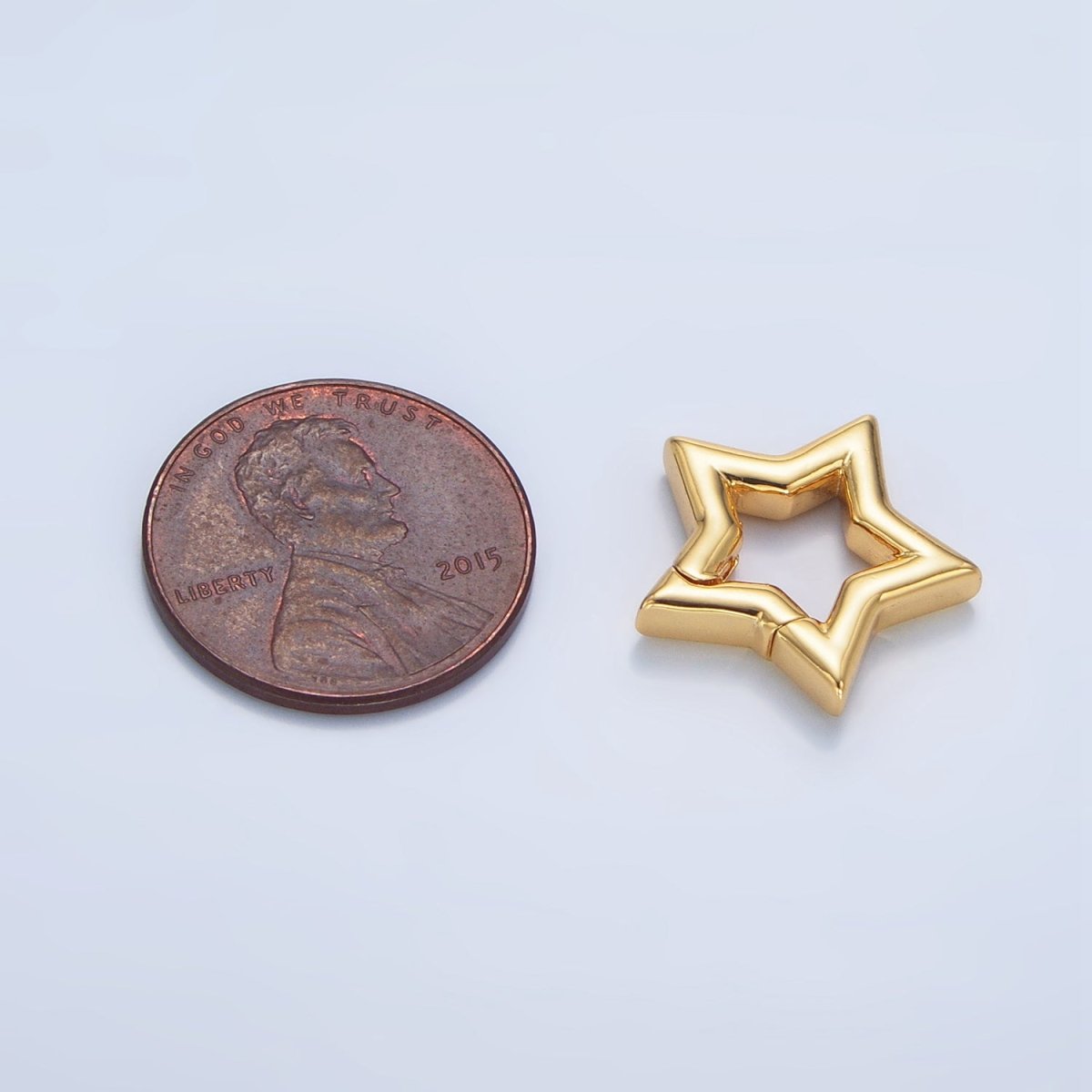 24K Gold Filled Celestial Star Push Gate Closure Findings | Z961