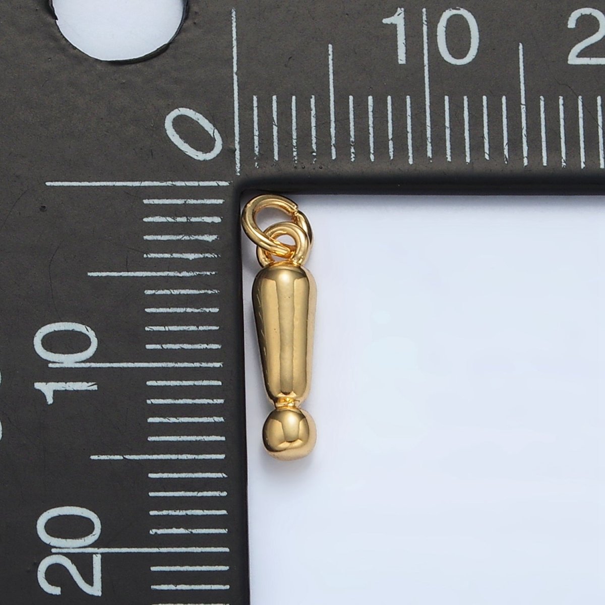 24K Gold Filled "!" Exclamation Mark Minimalist Charm | AC161