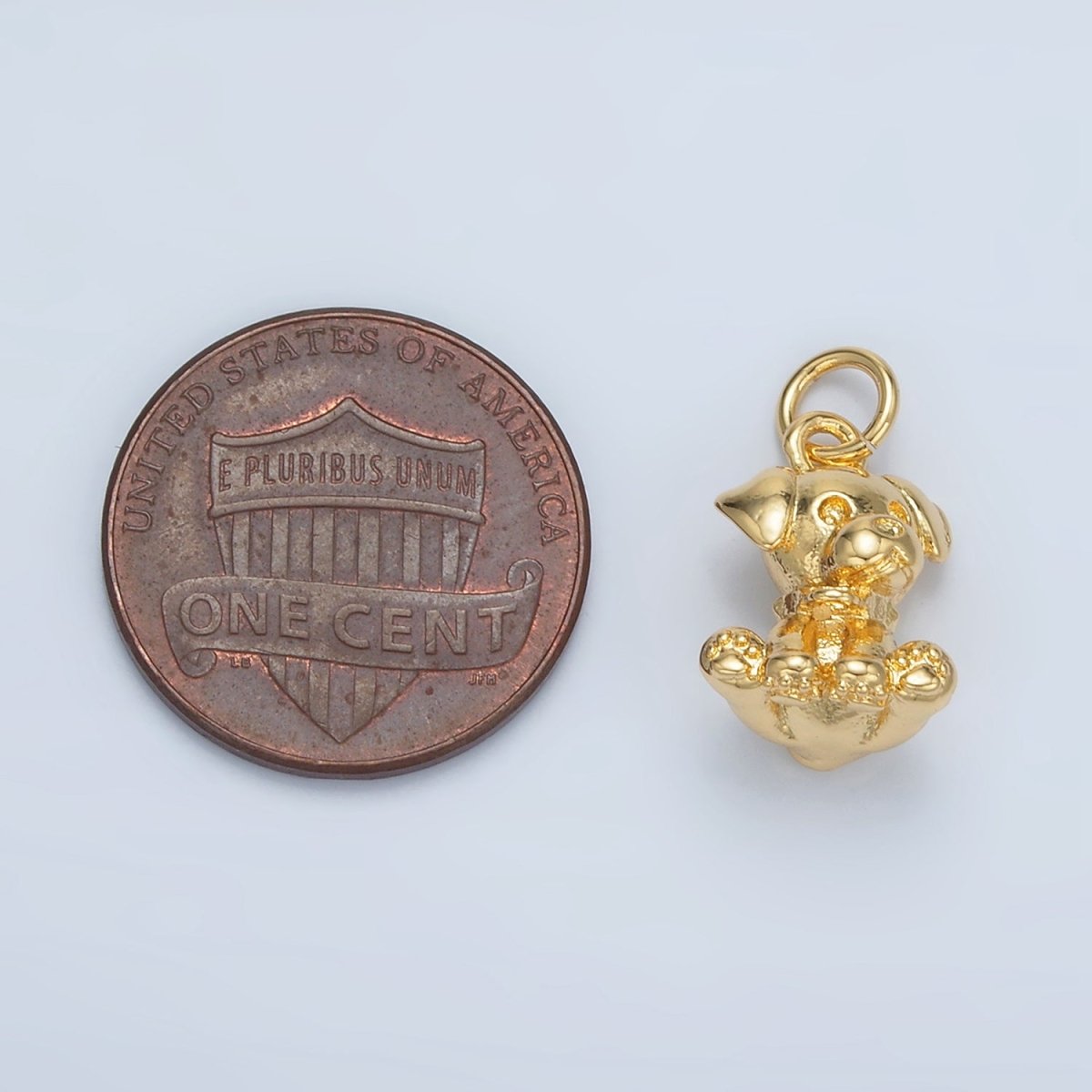 24K Gold Filled Multidimensional Labrador Dog Pet Animal Charm | AG895