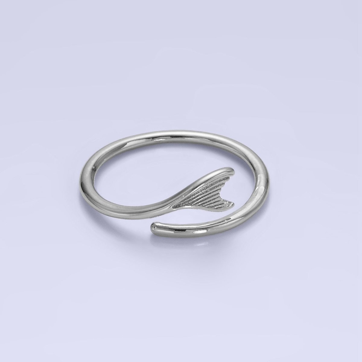 24K Gold Filled Minimalist Fish Tail Ring | O1262