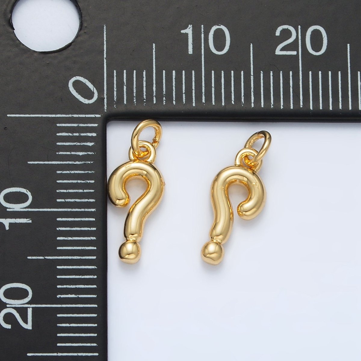 24K Gold Filled "?" Question Mark Minimalist Charm | AC168