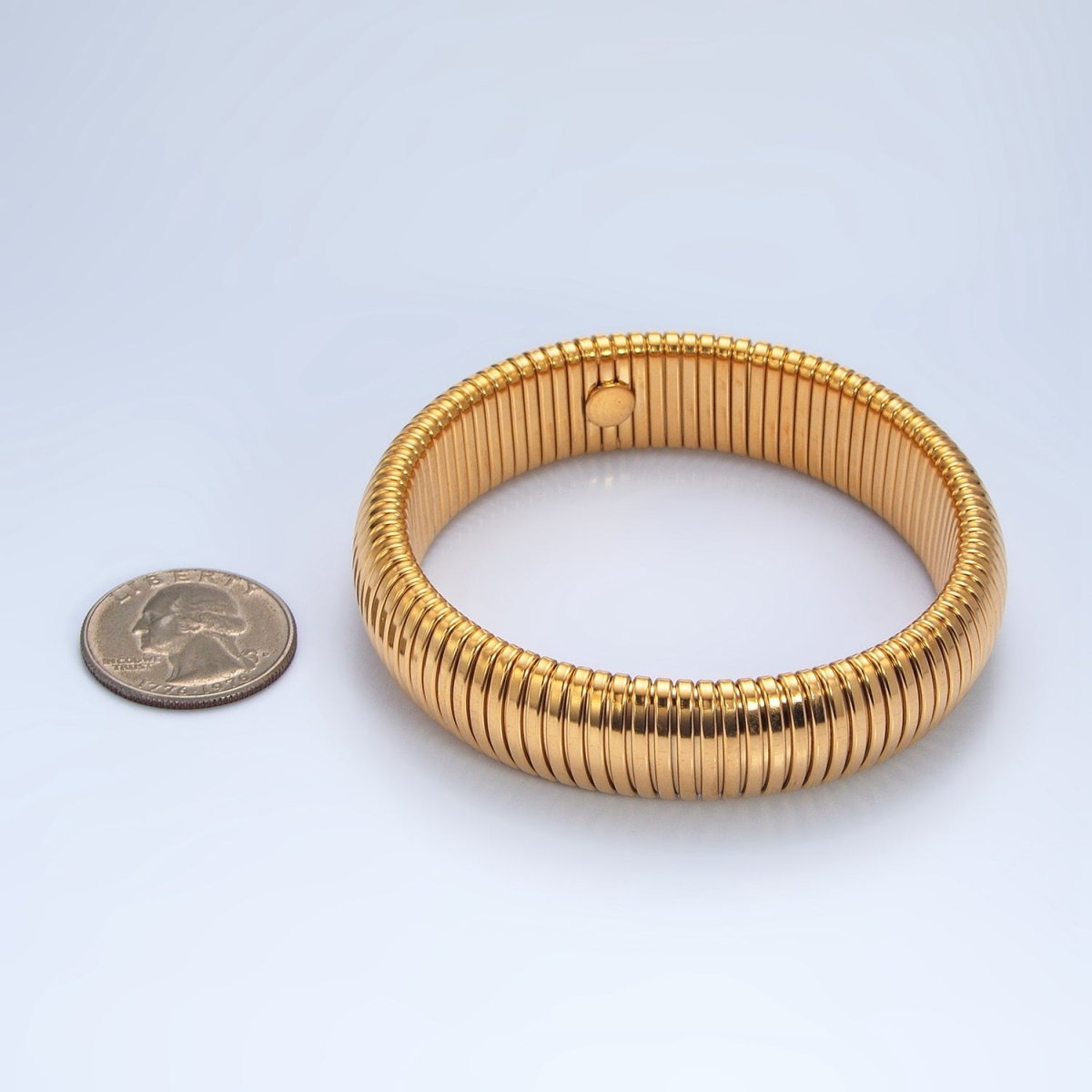Stainless Steel Adjustable Stretch Snake Bangle Bracelet | WA-2589