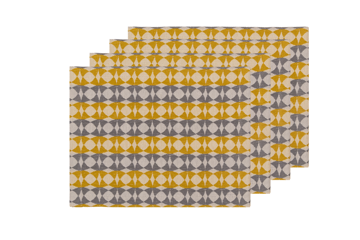 Handwoven Jacquard Placemats 14" × 18" (Set of 4)