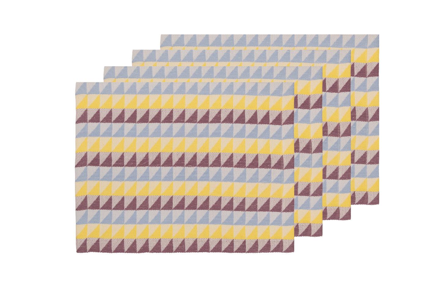 Handwoven Jacquard Placemats 14" × 18" (Set of 4)