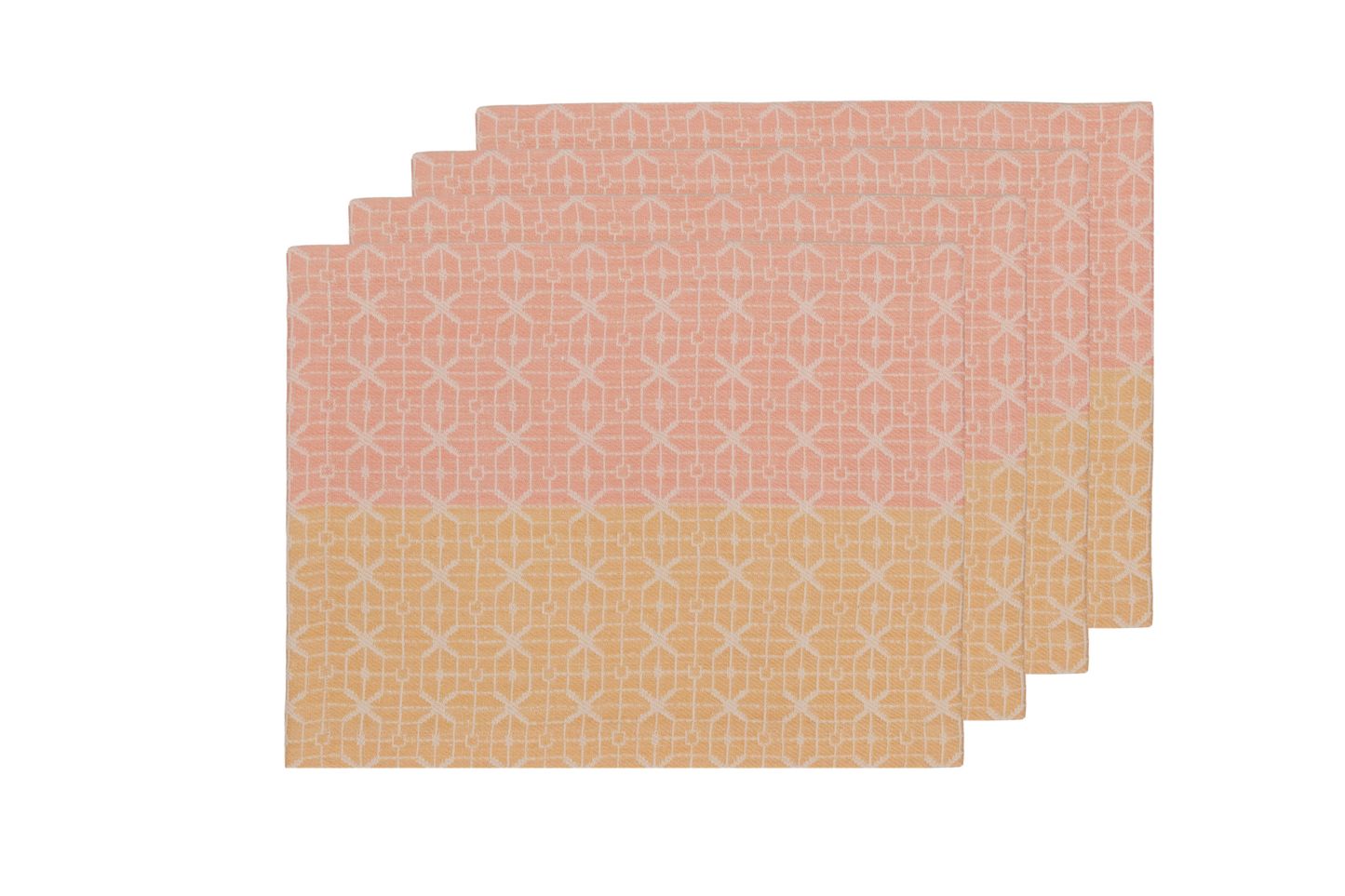 Handwoven Jacquard Placemats 14" × 18" (Set of 4)