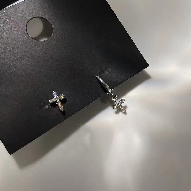 Asymmetric Cross Stud Earrings - 2022 Punk Style Fashion