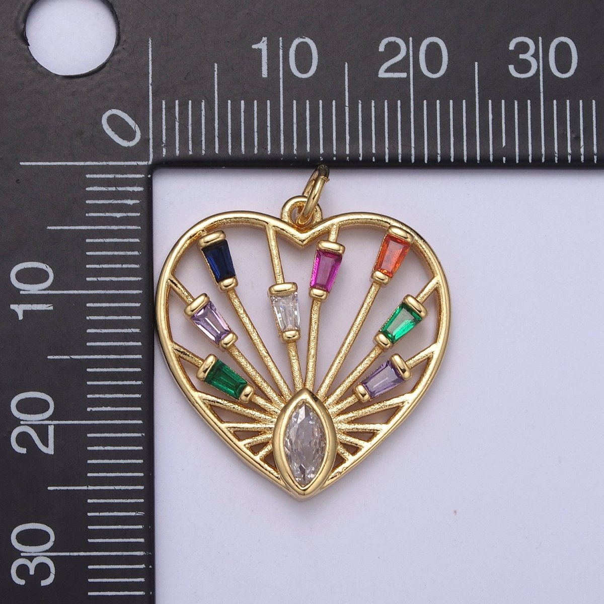 Dainty Heart Charm Colorful Love Me Pendant for Valentine Jewelry Inspired 14K Gold Filled Heart Charm N-404 N-405