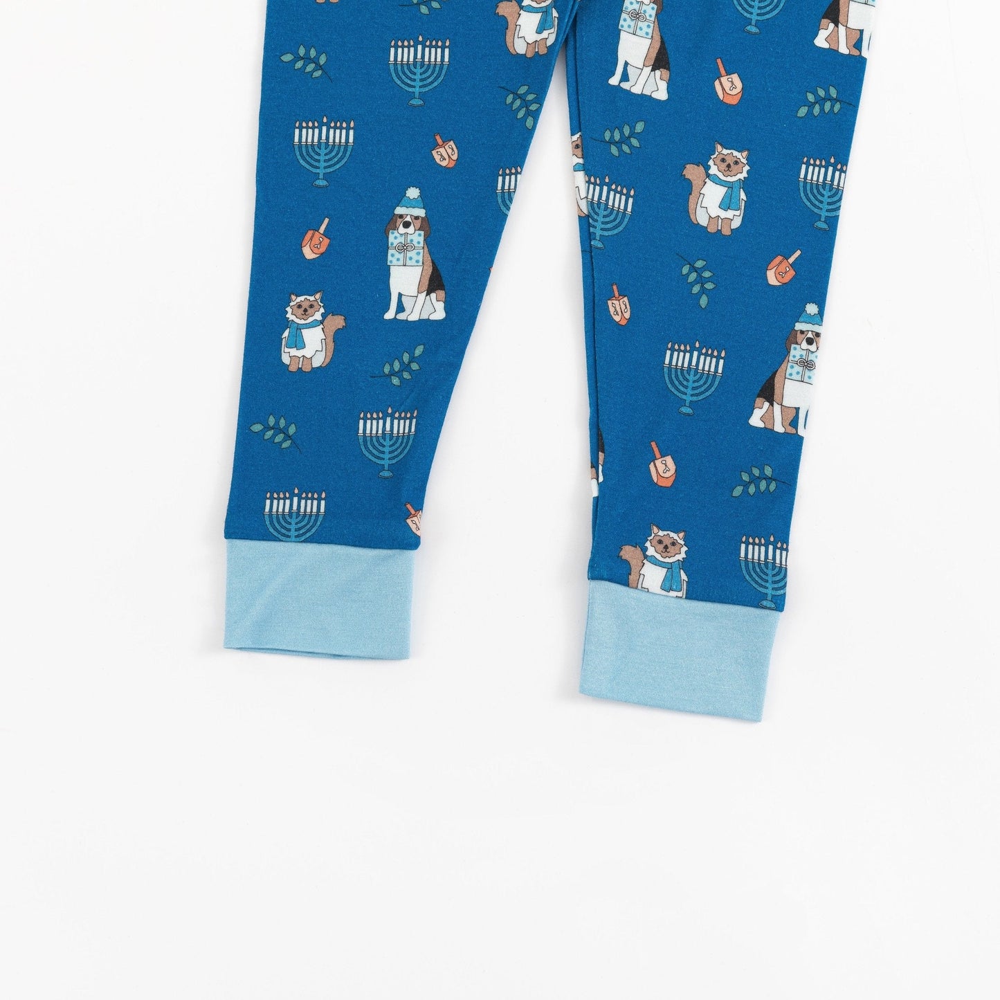 Hanukkah Pets (Long Sleeve PJ) - Blue