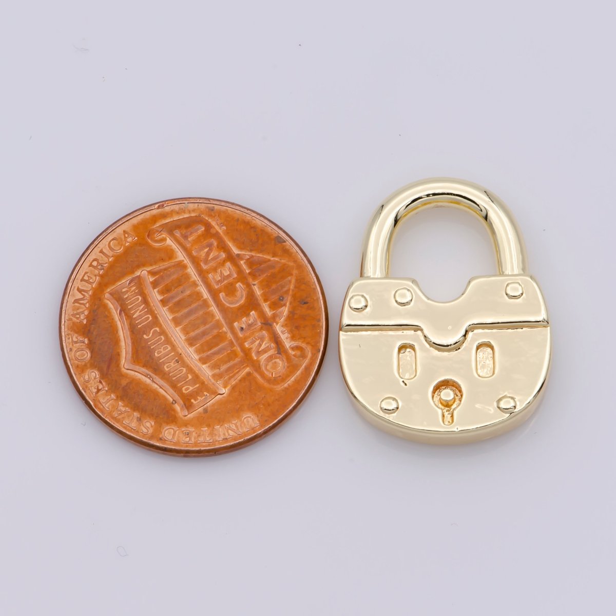 Mini Gold Filled Padlock Charm M-539