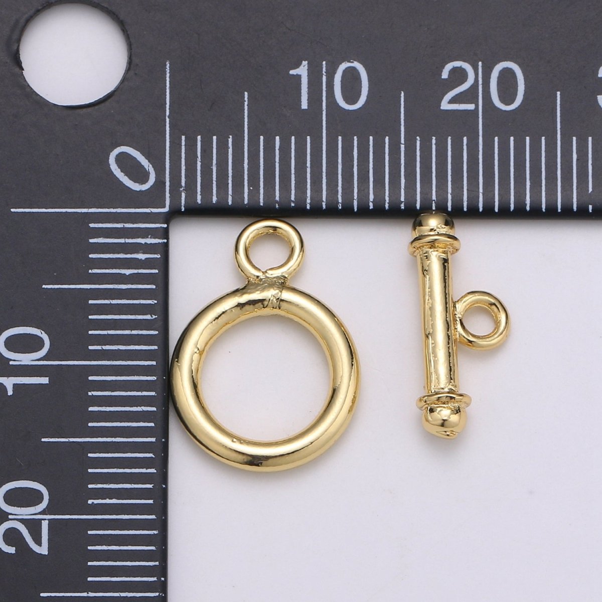 1 set Simple Gold Toggle Clasp For Necklace Bracelet DIY Jewelry Making L-056