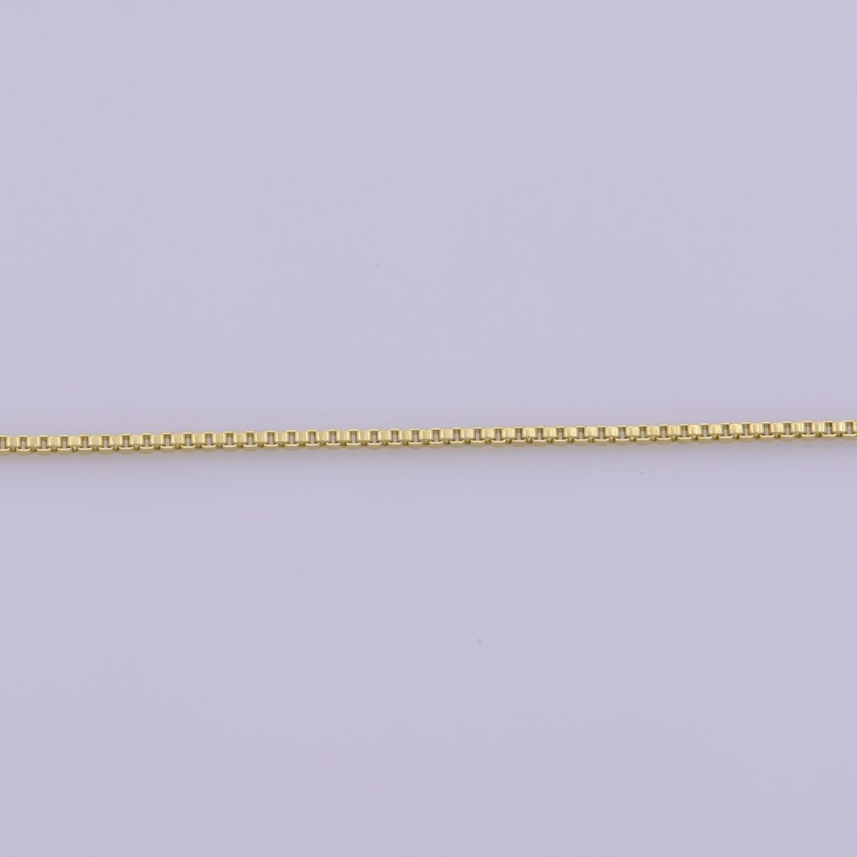14K Gold Filled 0.5mm Dainty Minimalist Box 18 Inch Layering Chain Necklace | WA-393 Clearance Pricing