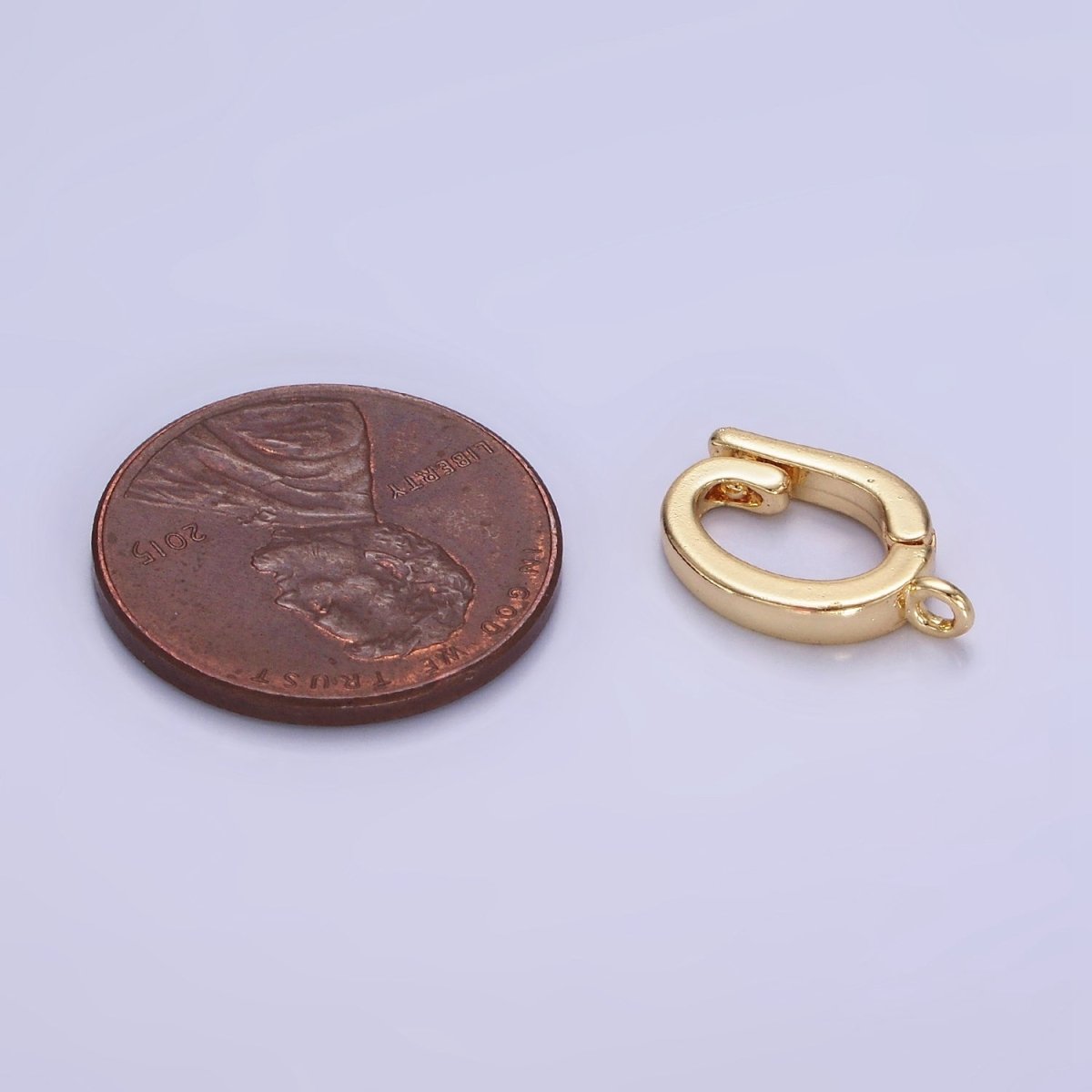 14K Gold Filled 14mm Minimalist Latch Snap Bail Findings | Z697