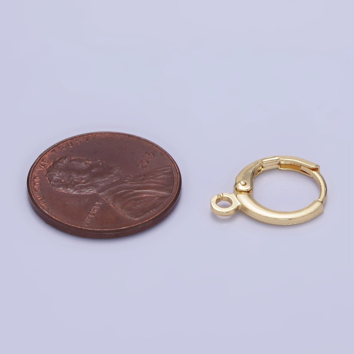 14K Gold Filled 15mm Cartilage Huggie Earrings Findings | Z724