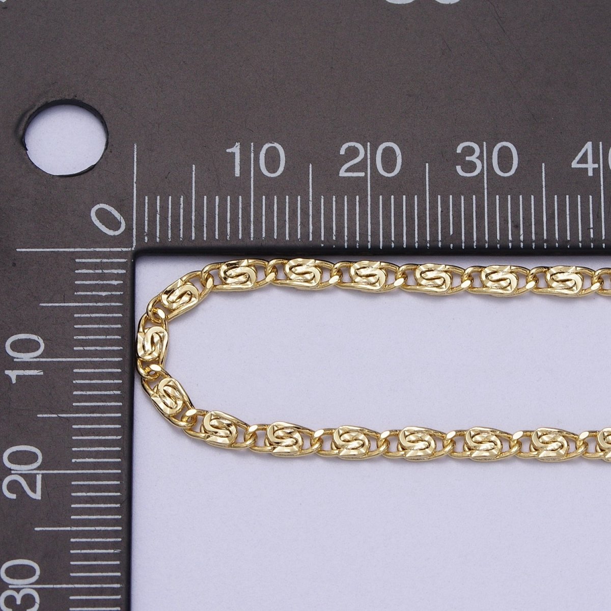 14K Gold Filled 2.6mm Scroll 18 Inch Chain Necklace | WA-1503 Clearance Pricing