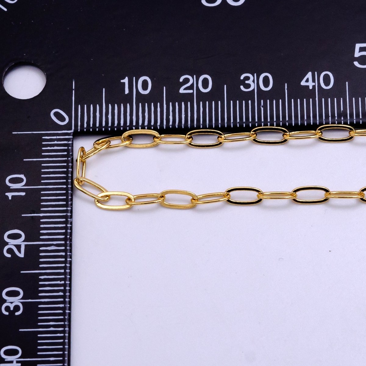 14K Gold Filled 3mm Paperclip Chain 17.5 inch Necklace | WA-2441