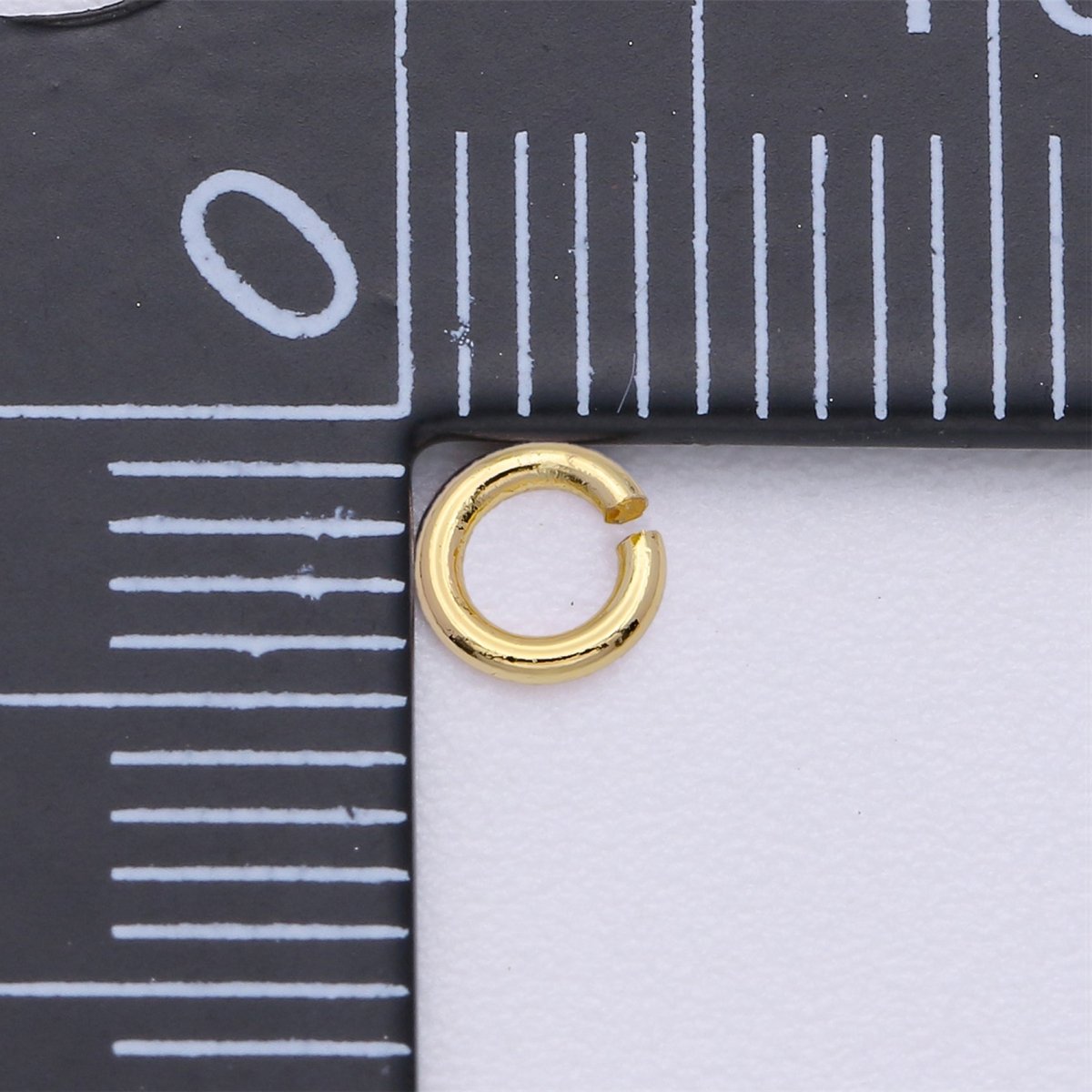 14K Gold Filled 4mm Jump Ring Minimalist Jewelry Finding Supply Pack | Z686