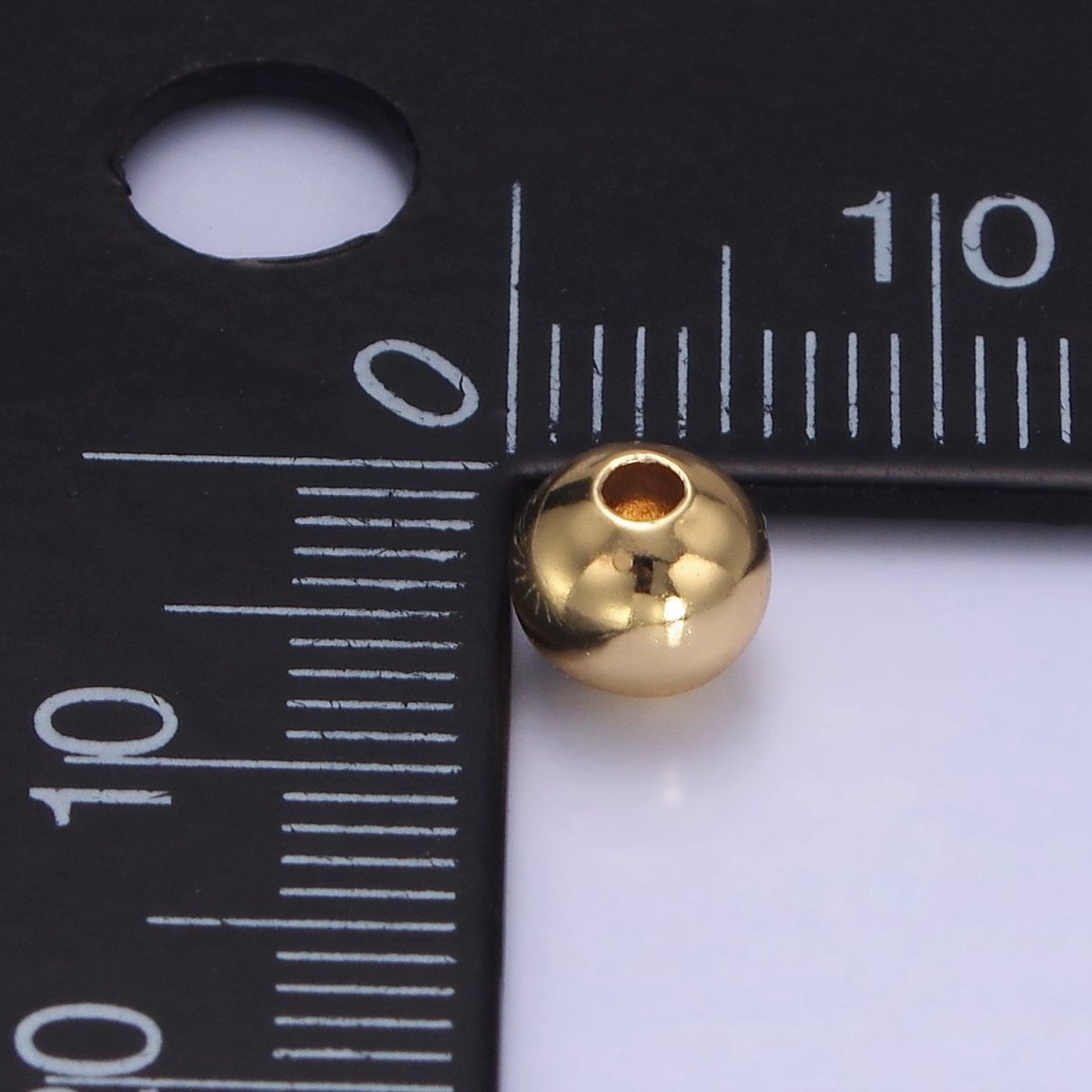14K Gold Filled 6mm Round Ball Spacer Bead | Z681