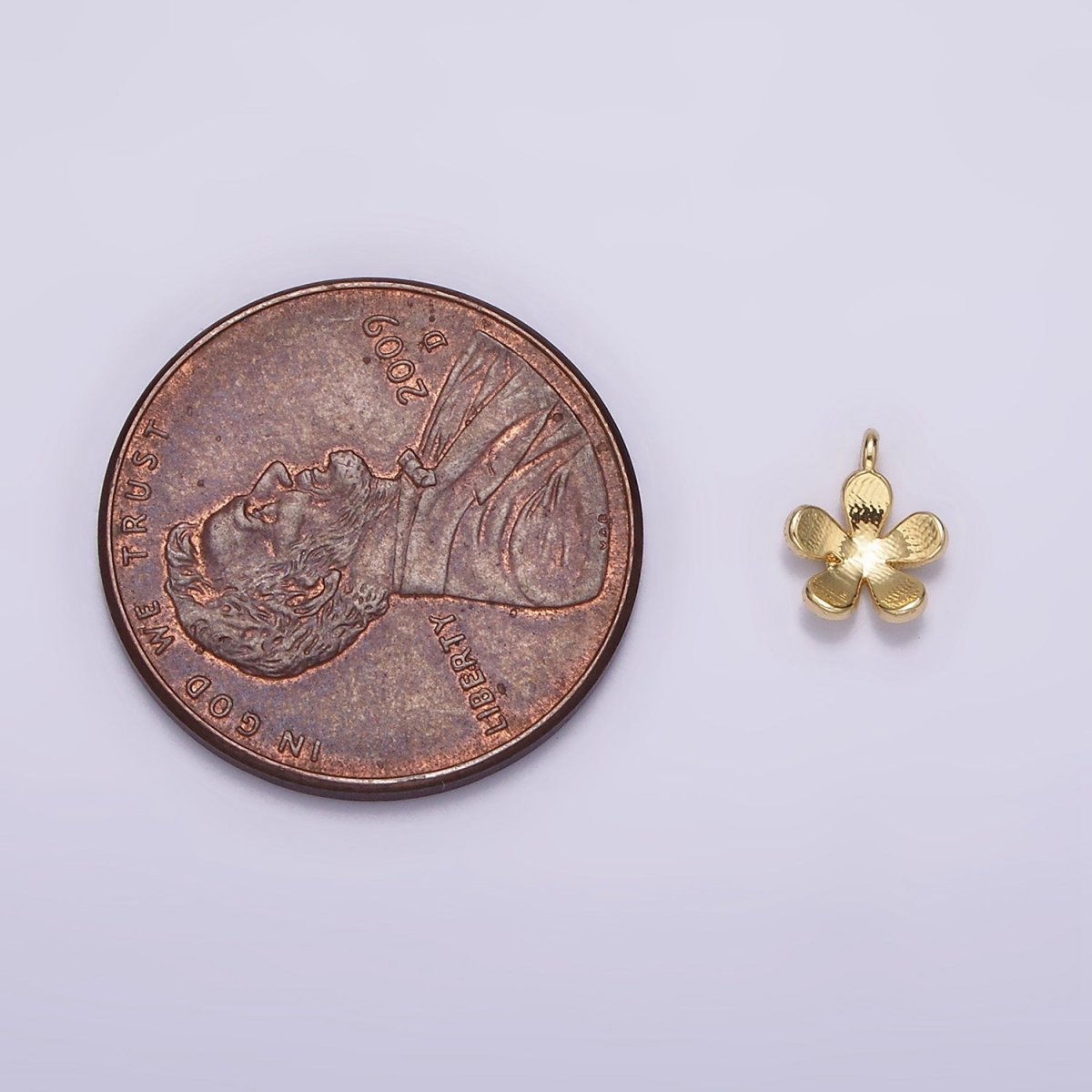 14K Gold Filled Flower Nature Minimalist Mini Add-On Charm | AG493