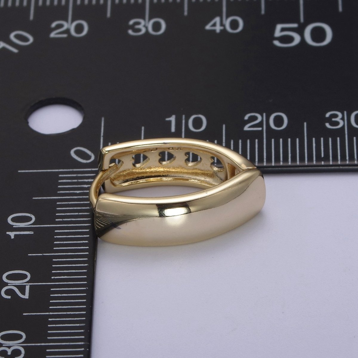 14K Gold Filled Hinged Huggie Earrings Minimalist Hoop Earrings Wholesale Jewelry T-290