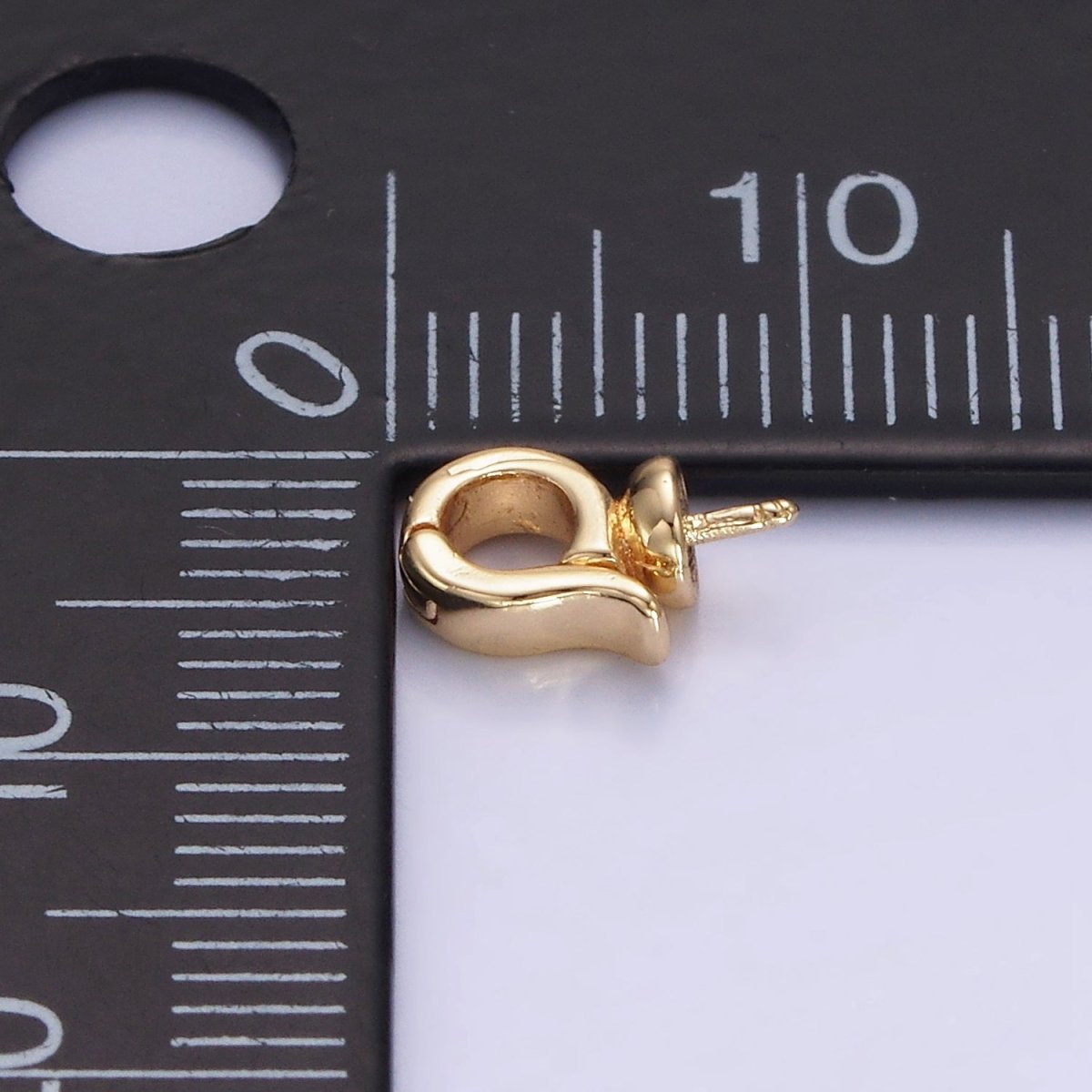 14k Gold Filled Interchangeable Pendant Bail Clasp Removable Bail with Peg Z-699