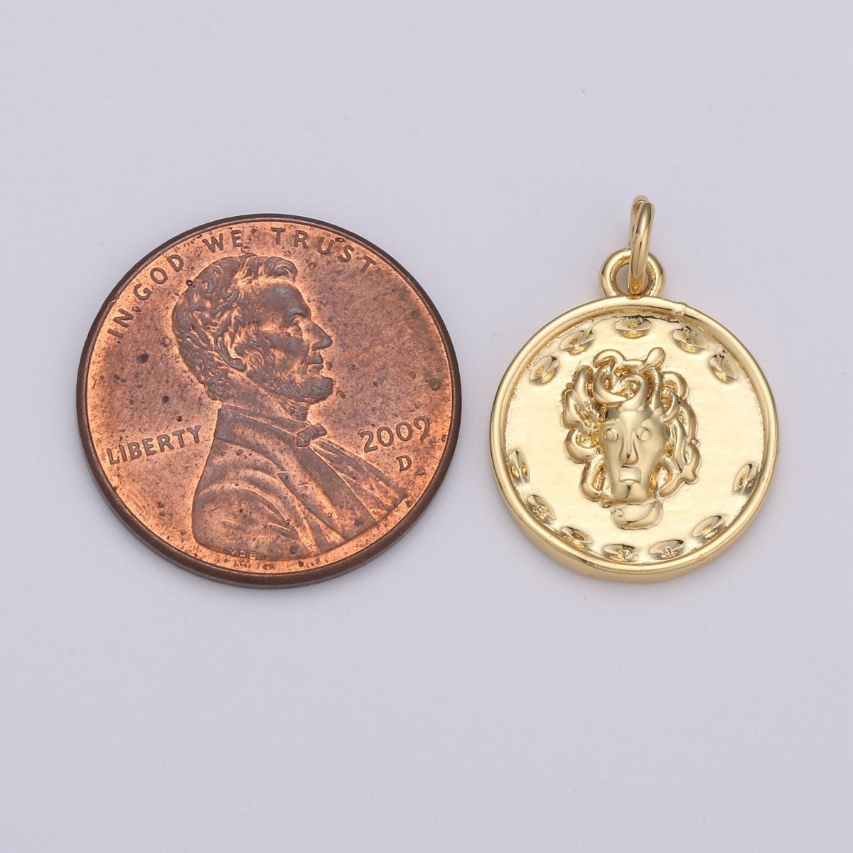 14K Gold Filled Medusa charms, 20x15mm Gold Pendant, coin charms, Gold charms, medallion charms, disc charm, Greek Charm D-539