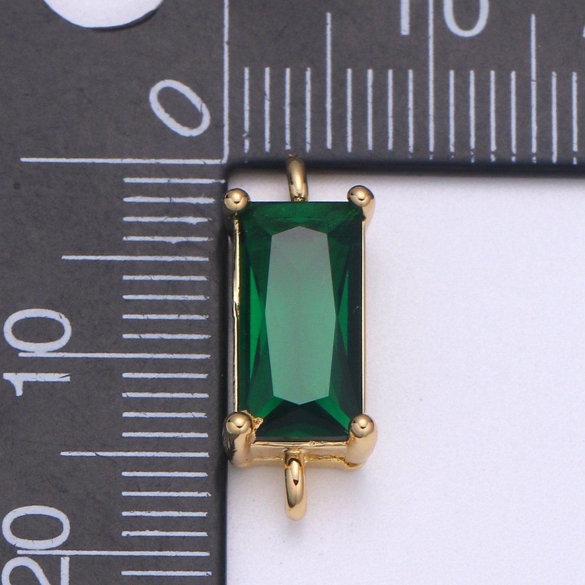 14K Gold Filled Rectangle Stone Connectors F-608 F-609 F-610 F-611 F-612 F-613