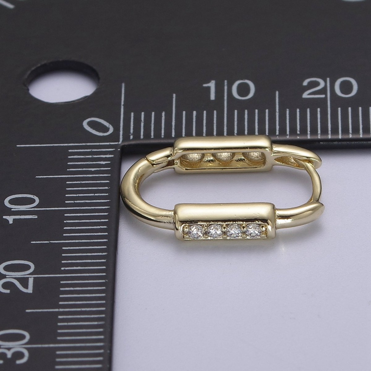 14k Gold Filled Rectangular Hoop Earring Classic Gold Oblong Hoop Earring Minimalist Rectangle Earring V-158