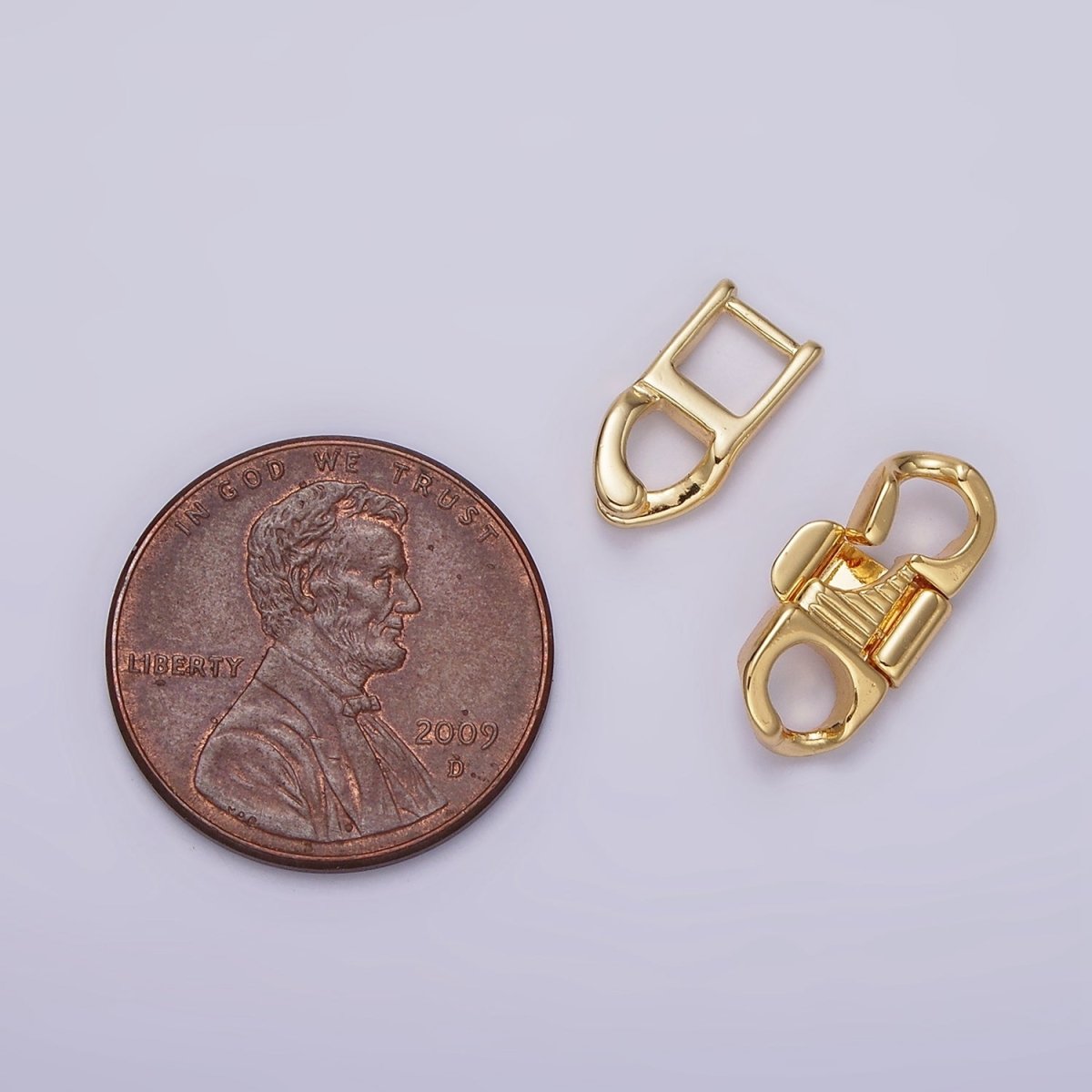 14K Gold Filled Snap Lock Minimalist Jewelry Closure Findings Supply Set | Z-756