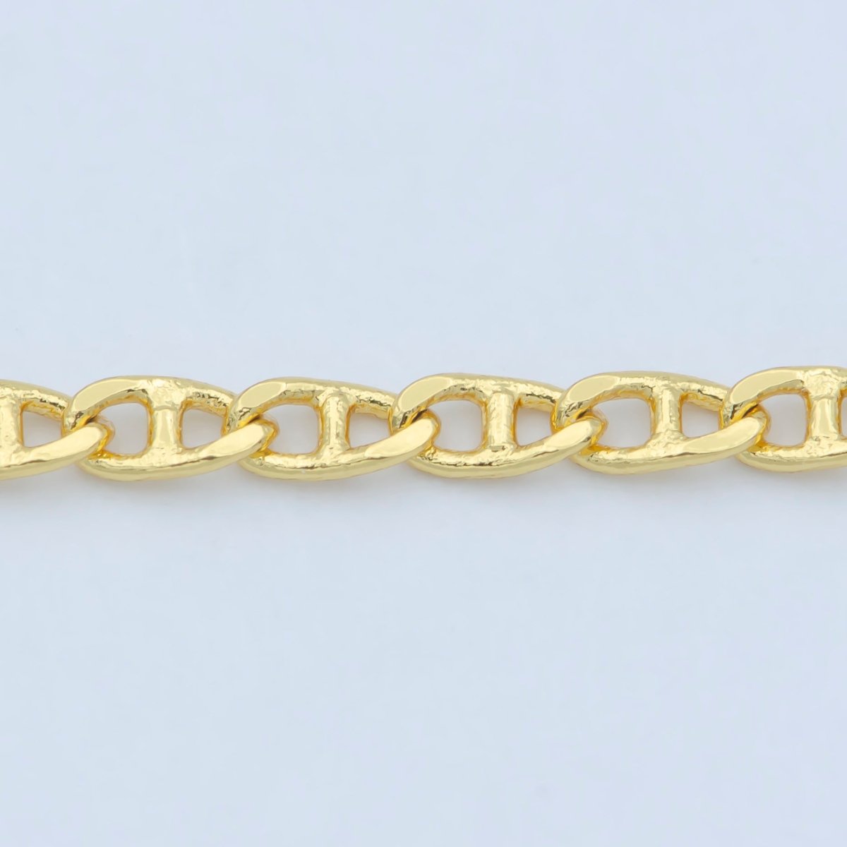 1.5mm Dainty Unique Curved Anchor 19.5 Inch Layering Chain Necklace w/Spring Ring | WA-186 Clearance Pricing