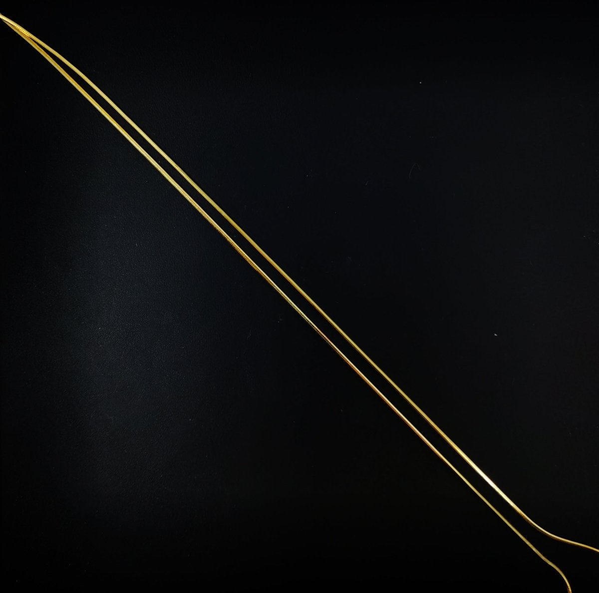 17.7 inch Cocoon Chain Necklace, 24K Gold Plated Finished Chain For Jewelry Making, Dainty 1mm Cocoon Necklace w/ Spring Ring | CN-570