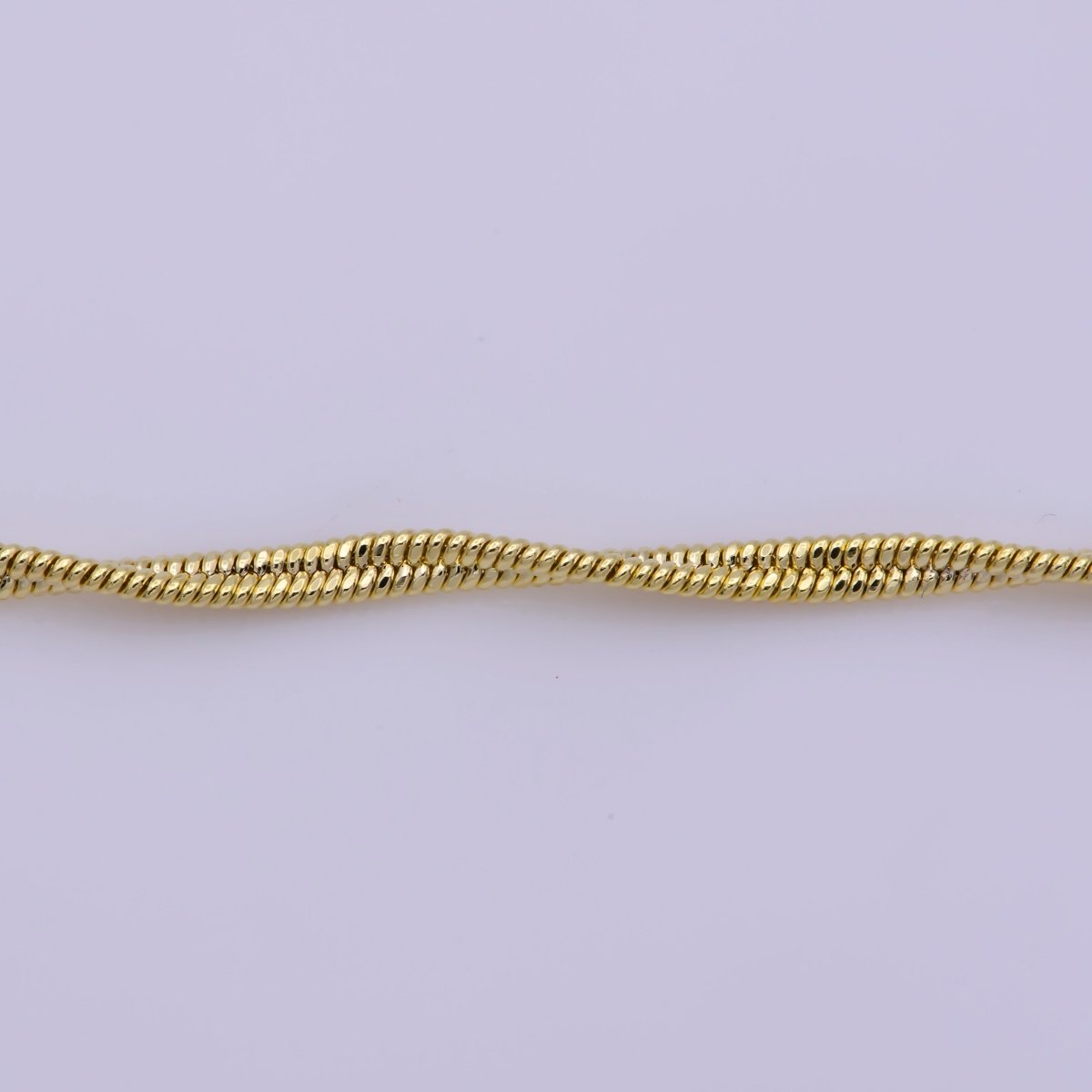 1.7mm Dainty Twisted Cocoon Snake 18 Inch Layering Chain Necklace | WA-397 Clearance Pricing