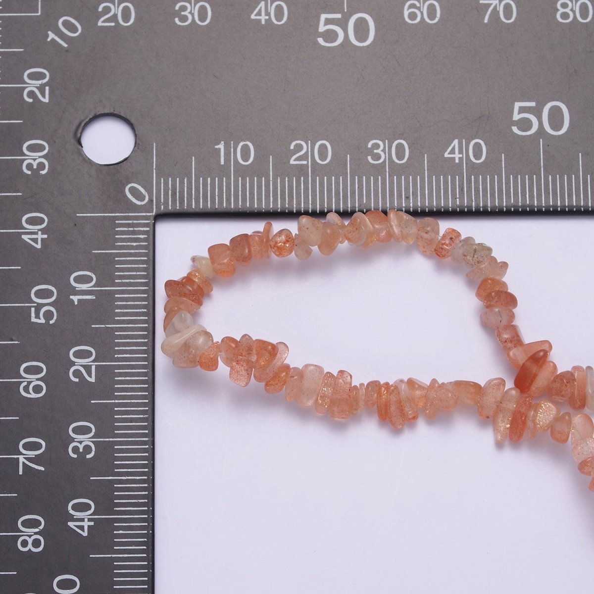 18.2 Inch Natural Orange Carnelian Crystal Stone Bead Necklace with 2" Extender | WA-638 Clearance Pricing