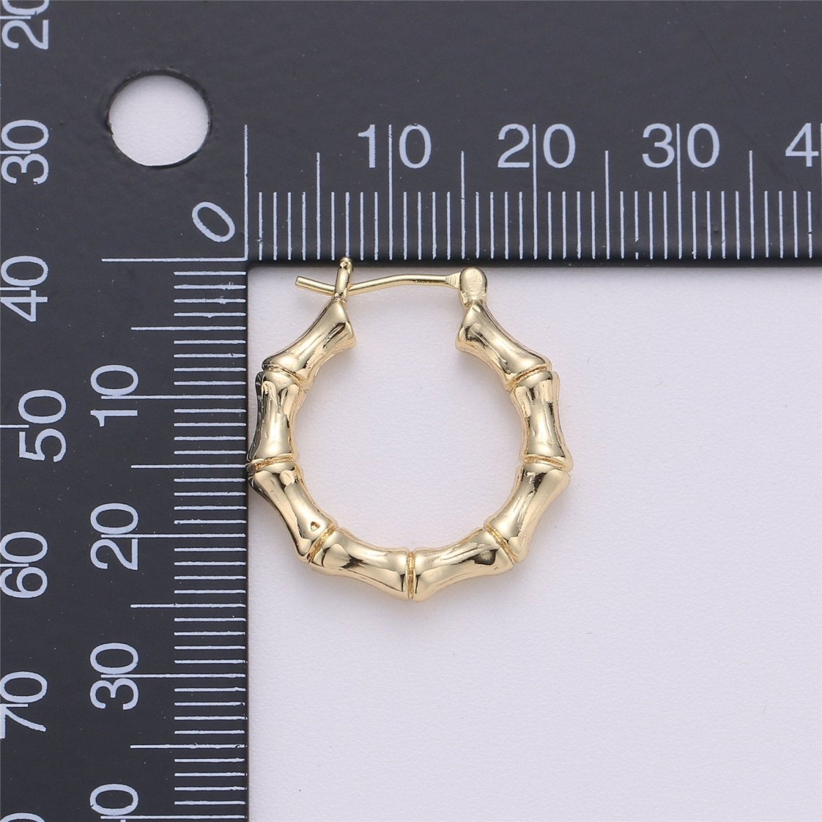 18k Gold Filled Bamboo Earrings Custom DIY Personalize Earrings Supplies Findings for Jewelry Making Supply K-001