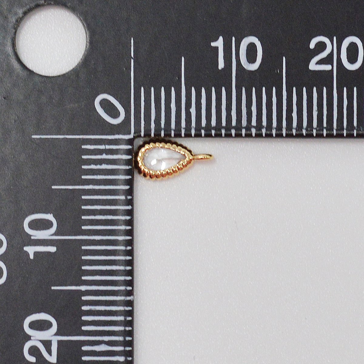 18K Gold Filled Teardrop Charm Add on charm for Necklace Bracelet Earring M-381