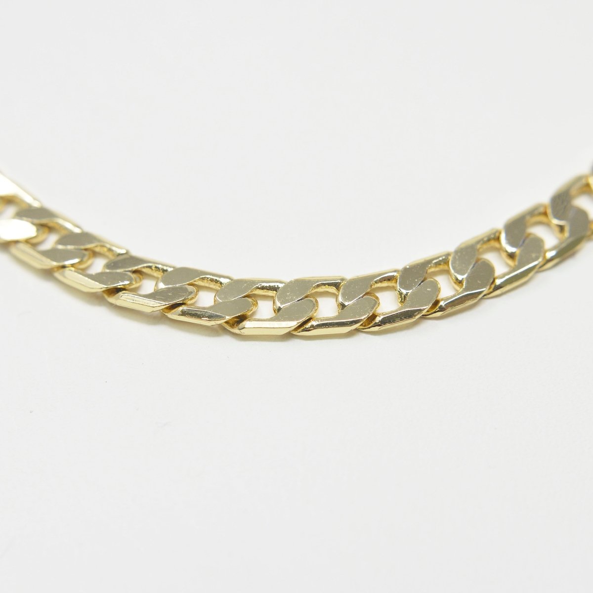 OS 19.5 inch Ready to Use 14K Gold Filled Miami Cuban Curb Necklace Chain, Layering Chain, 5mm Curb Necklace w/ lobster Clasp | CN-1007