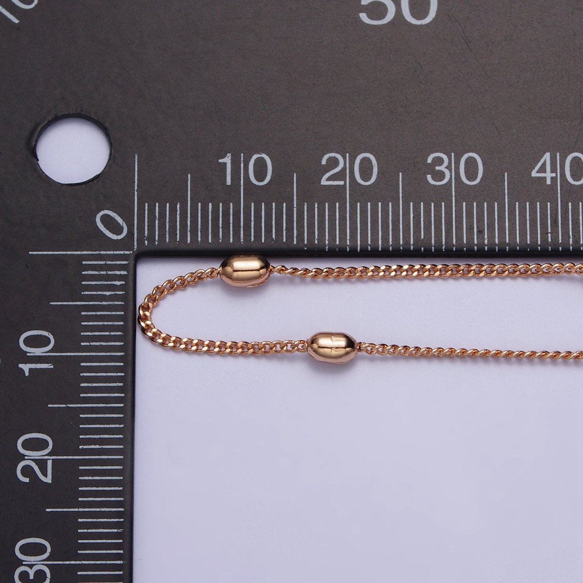 19.75 Inch Satellite Chain 18K Gold Filled Dainty Beaded Chain Necklace | WA-1602 Clearance Pricing