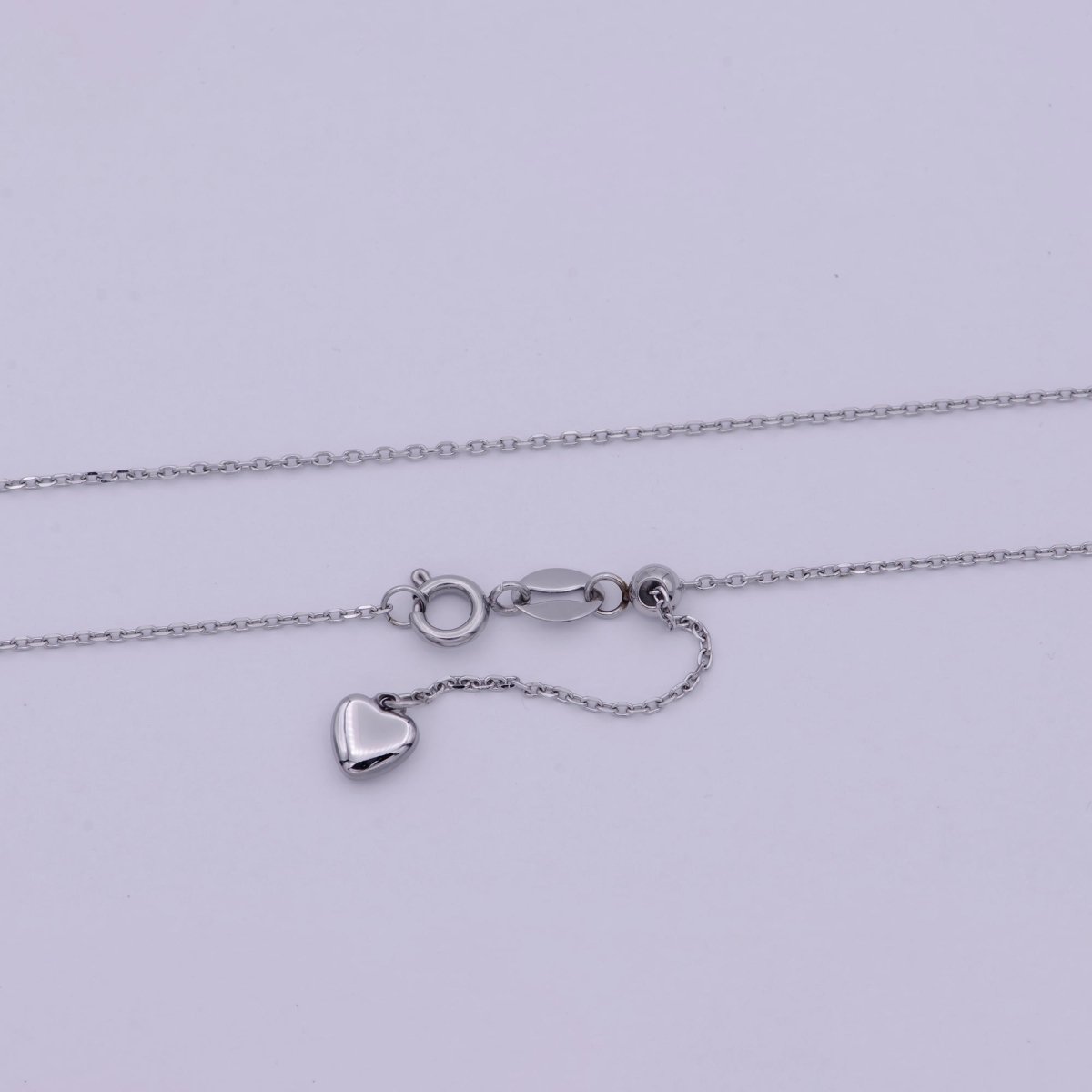 20" Layering Silver Cable Chain Necklace, Dainty 1.4mm Finished Chain with Spring Ring | WA-517 Clearance Pricing