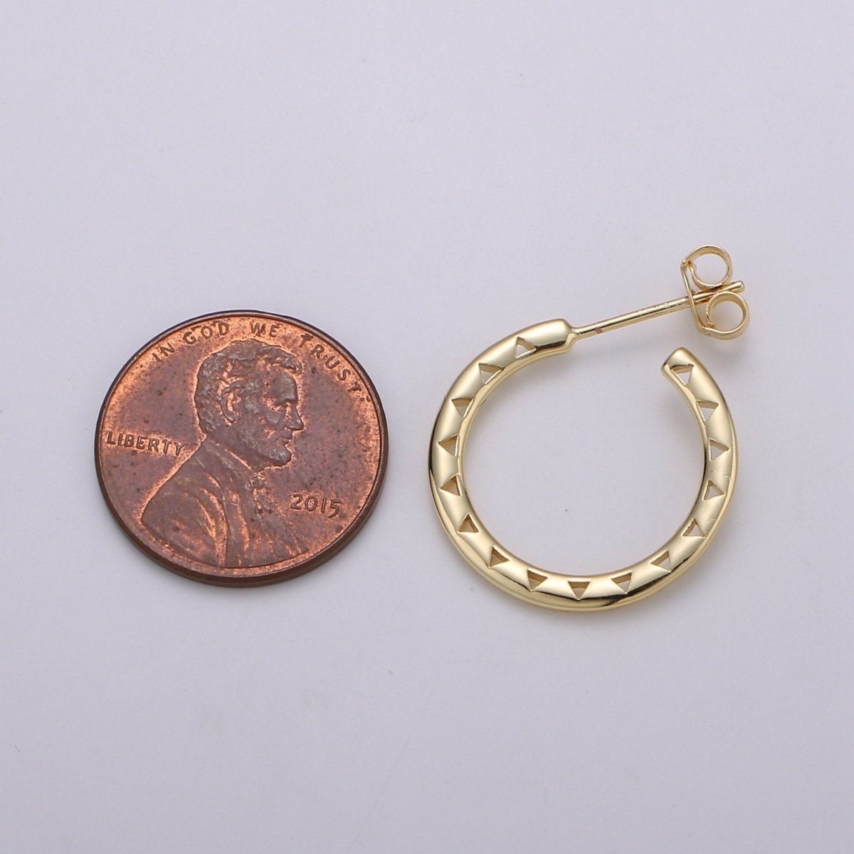 20mm Gold Hoop Earrings, Gold Vermeil Hoop Earrings, Statement Hoops, Tube Hoop Earrings, Large Hoop Earrings, Small Hoop Earrings for Gift Q-326 Q-327