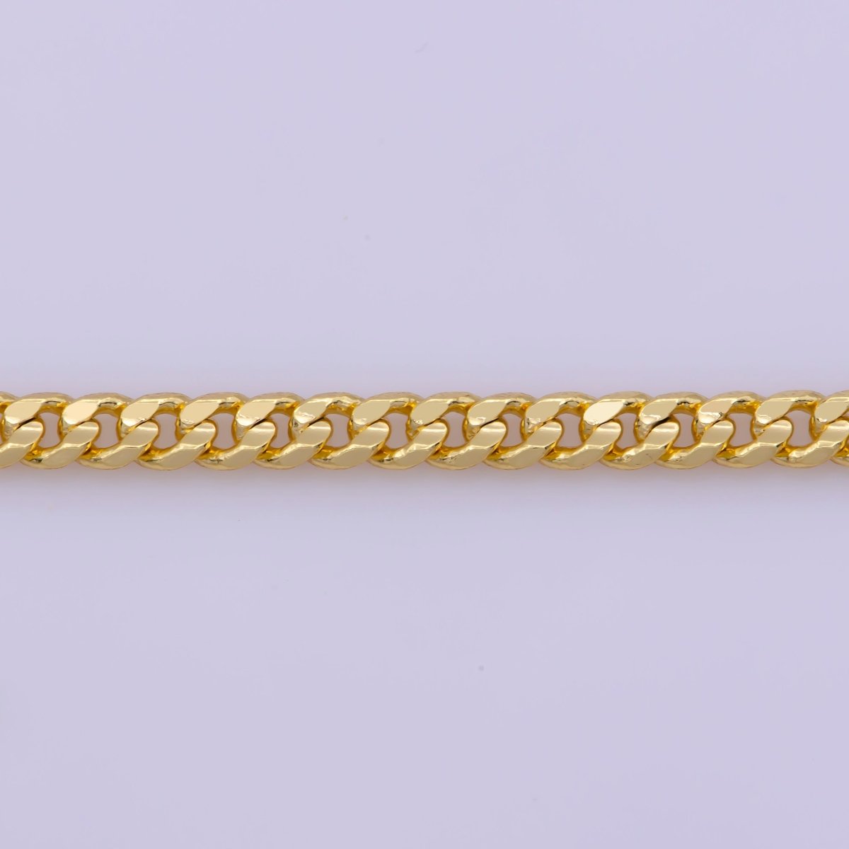 OS 2.2mm Yellow Gold Cuban Link Chain Necklace - Miami Cuban Curb Links Men Women Chain Necklace | WA-382 Clearance Pricing