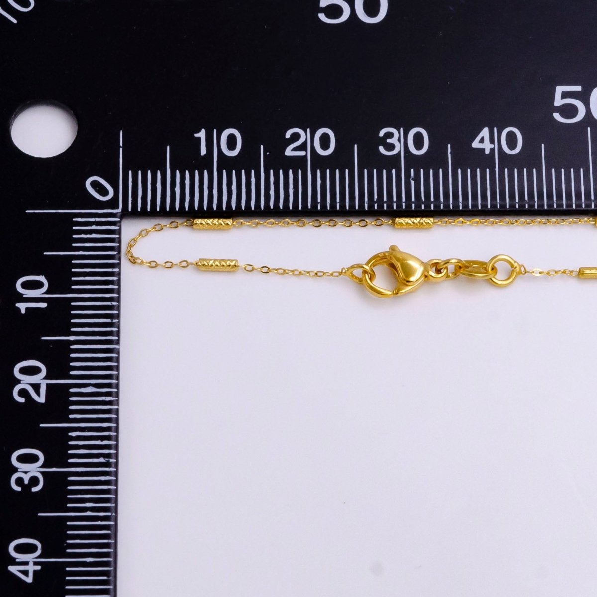 24K Gold Filled 0.6mm Dainty Artisan Tube Cable Satellite 17.5 Inch Layering Chain Necklace | WA-2210 Clearance Pricing
