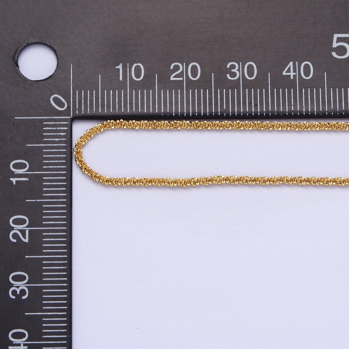 24K Gold Filled 1.5mm Byzantine Twist 17.5 Inch Gold, Silver Chain | WA-1257 WA-1295 Clearance Pricing